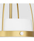 Pruitt 3-light Pendant Studio White|Aged Brass