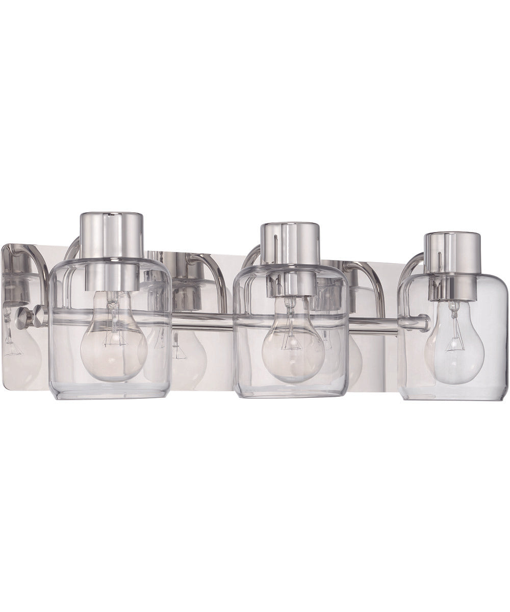 Rori 3-Light Lighting Polished Nickel