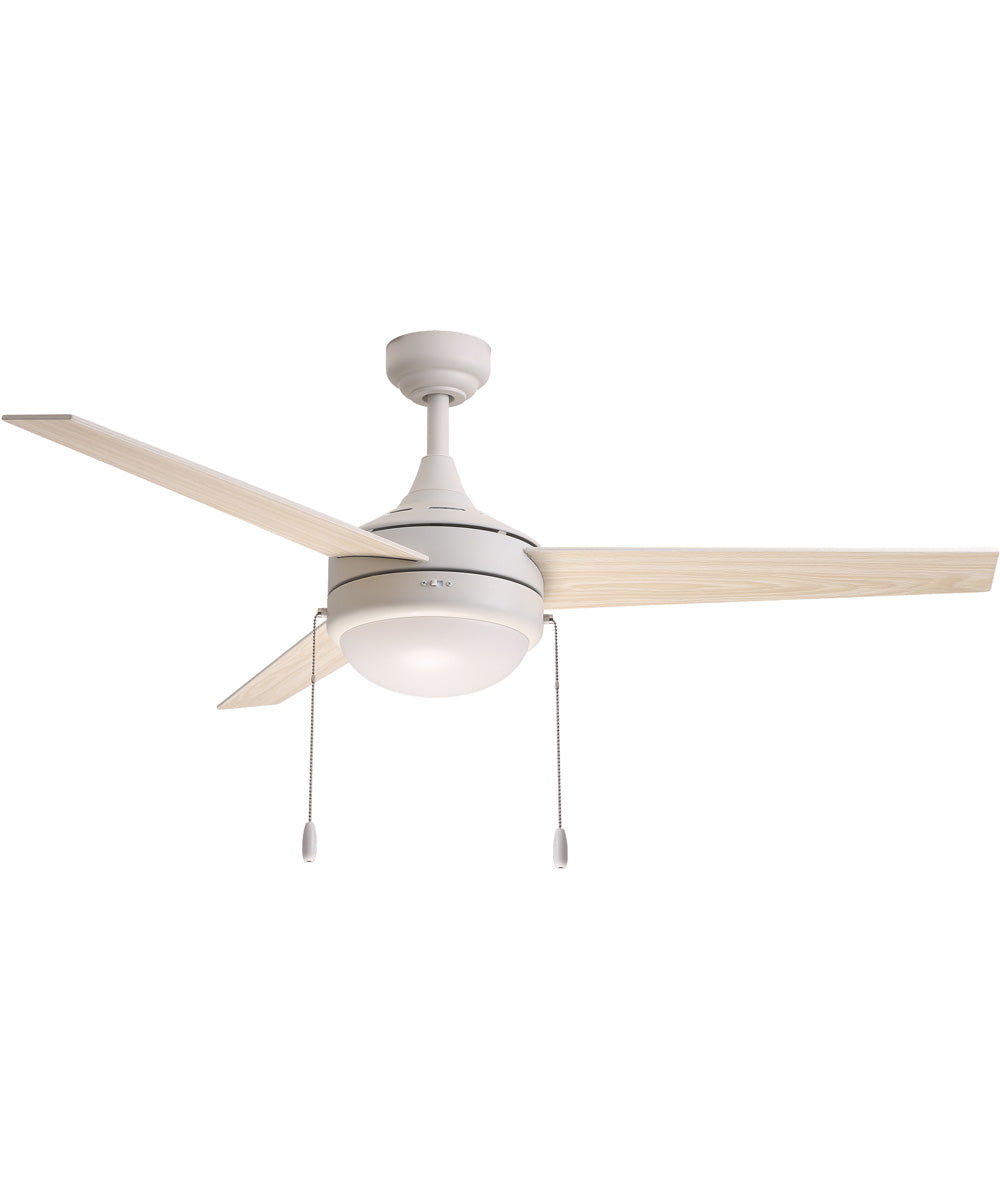 Trio Pull 52 inch 3-Blade Fan w Pull Chain Matte White
