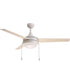 Trio Pull 52 inch 3-Blade Fan w Pull Chain Matte White