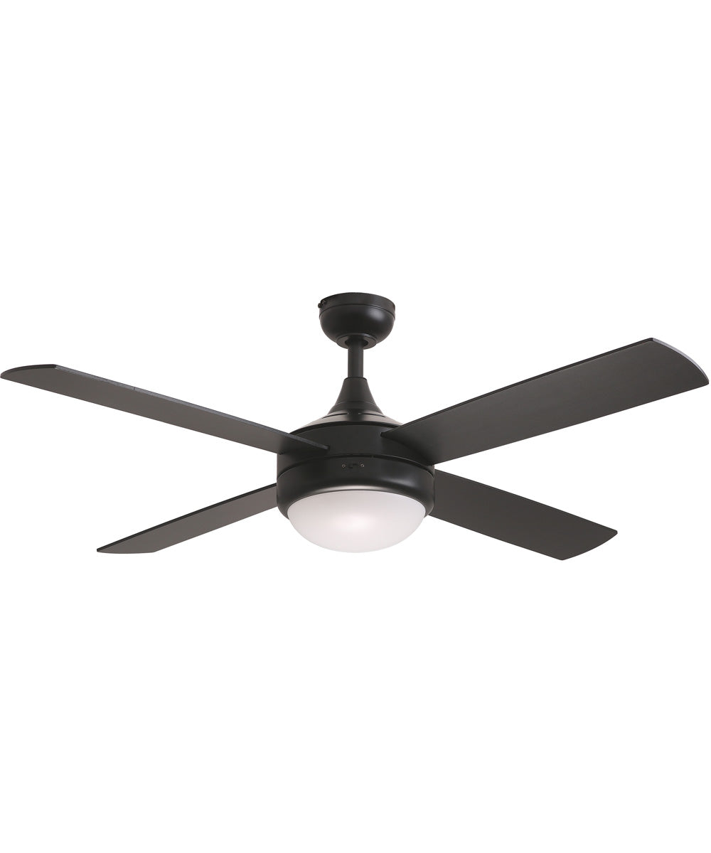 Quattro 52 inch 4-Blade Fan w LED Black