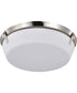 Rowen 4-Light Close-to-Ceiling Brushed Nickel