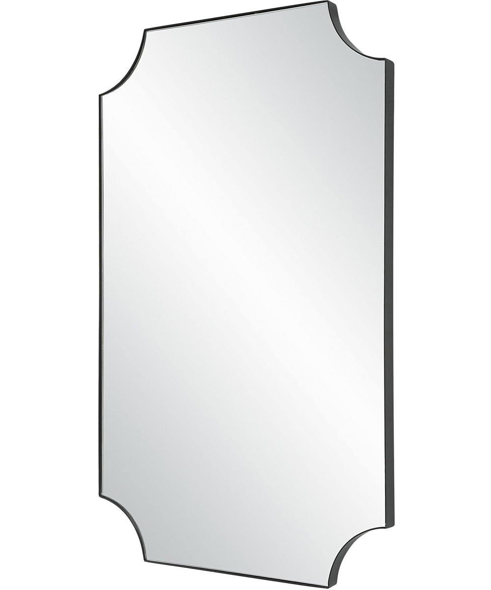 20x32" Wall Mirror in Satin Black