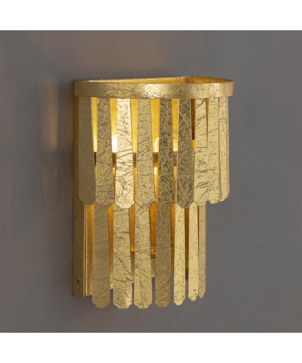 Regalia 1-Light Wall Sconce Gold Leaf