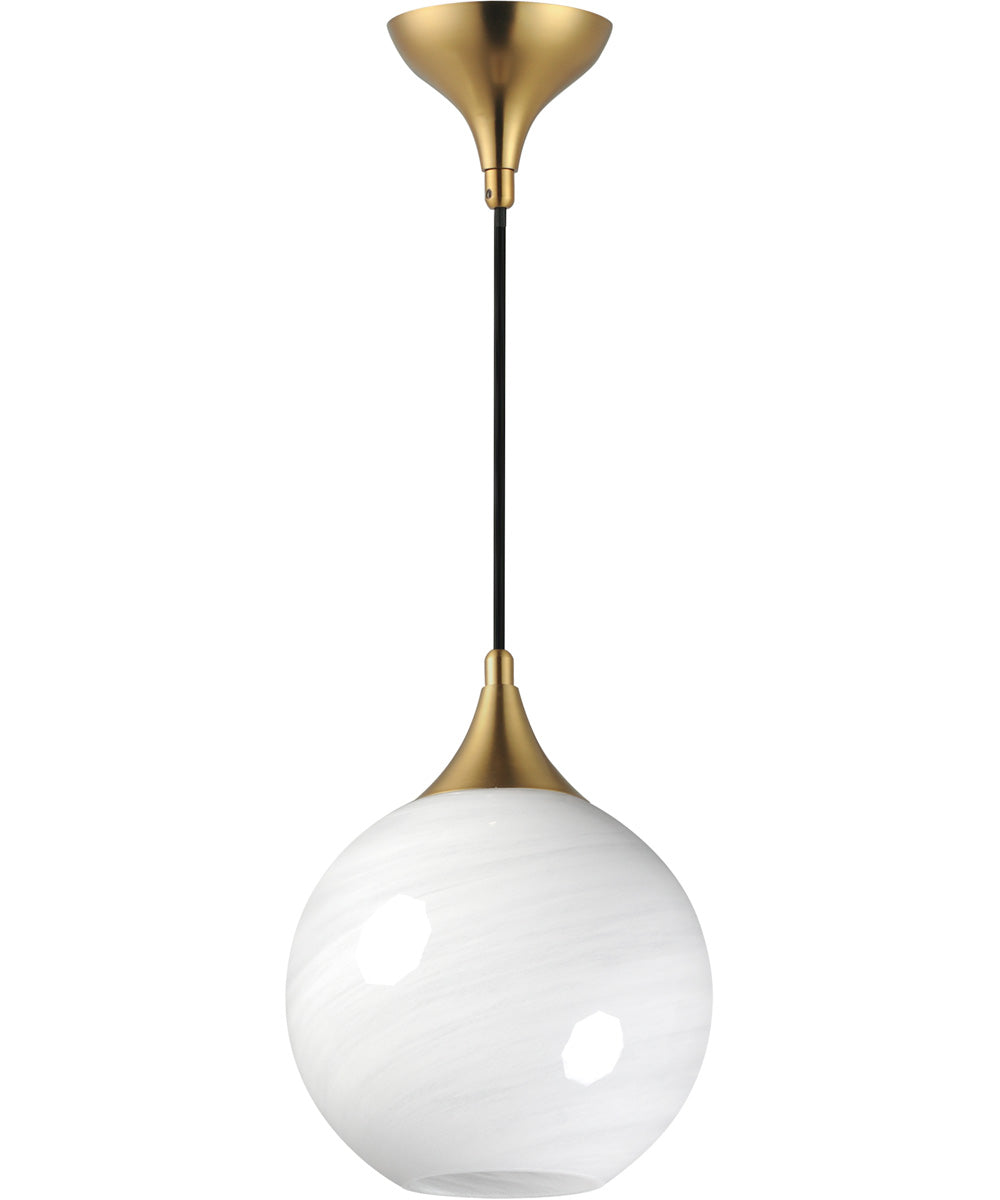 Neve Single Pendant Natural Aged Brass
