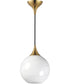 Neve Single Pendant Natural Aged Brass
