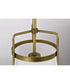 Valdora 1-Light Pendant Natural Brass