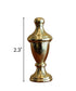 Decorative Spire Lamp Finial Polished Brass, 2.3"h