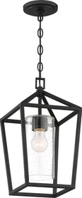 17"H Hopewell 1-Light Outdoor Matte Black