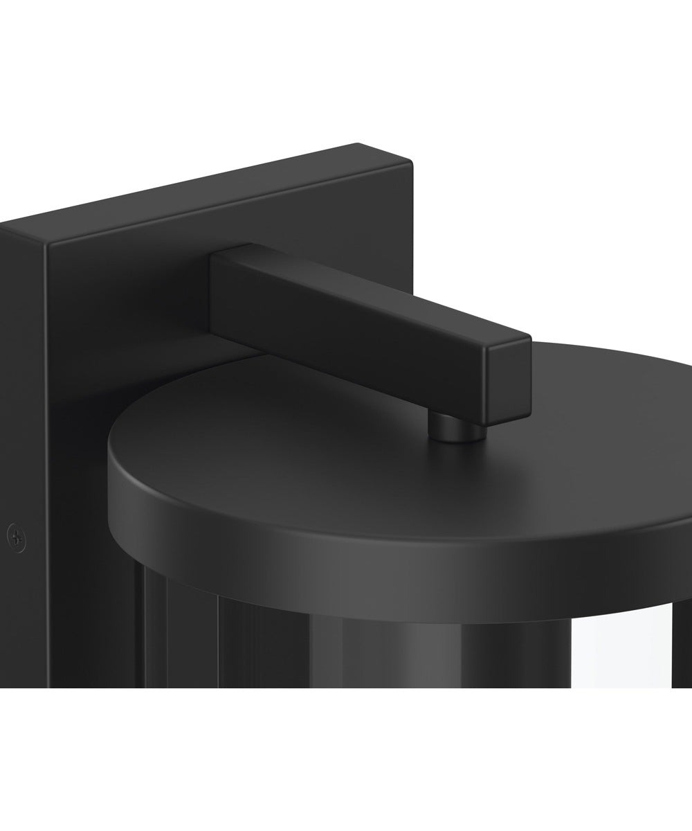 Kagen Extra Large Outdoor Wall Light with Clear Glass Panels Matte Black