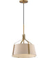 Bandera 14 inch 1-Light Pendant Natural Aged Brass