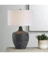 Graphite Ribbed Table Lamp