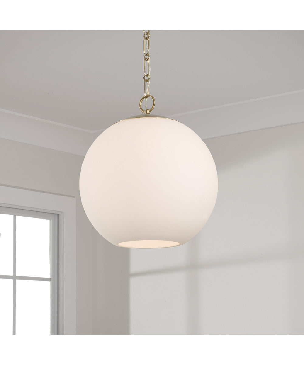 Cleo 1-Light Pendant Matte Brass