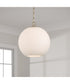 Cleo 1-Light Pendant Matte Brass