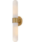 Nina 2-Light Large Two Light Sconce in Lacquered Brass