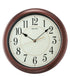 Wood Finish Numbered Wall Clock