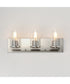Lateral 3-Light Bath Vanity Satin Nickel