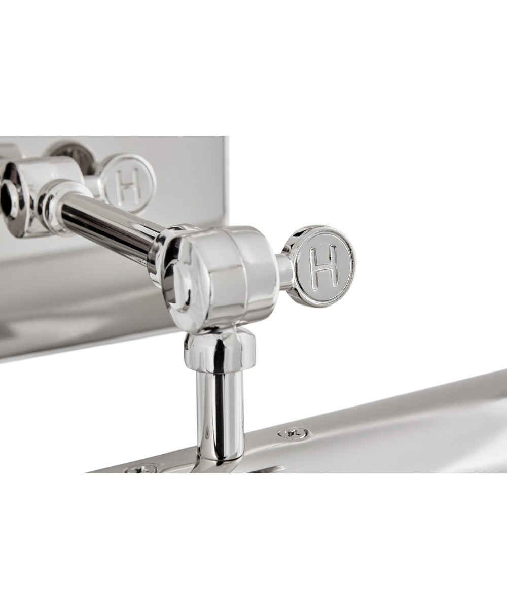 Stokes 2-Light Medium Adjustable Accent Light in Polished Nickel