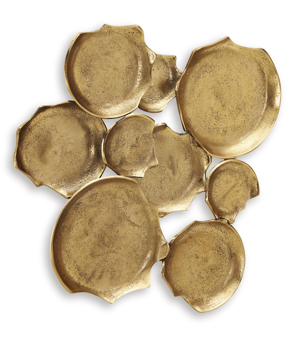 Gageton Wall Decor Antique Gold