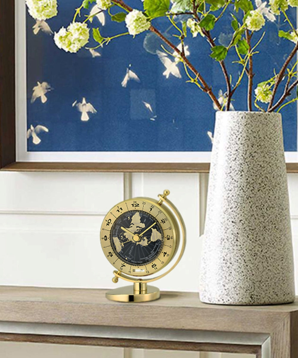 Desk and Table Clock Solid Brass