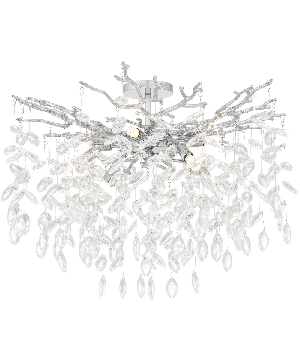 Isobel 8-light Semi Flush Mount Polished Chrome