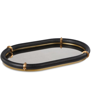 Cyprus Black Oval Tray