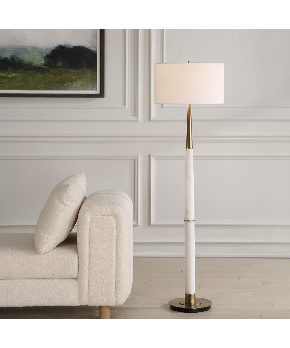 Faro White Marble Floor Lamp