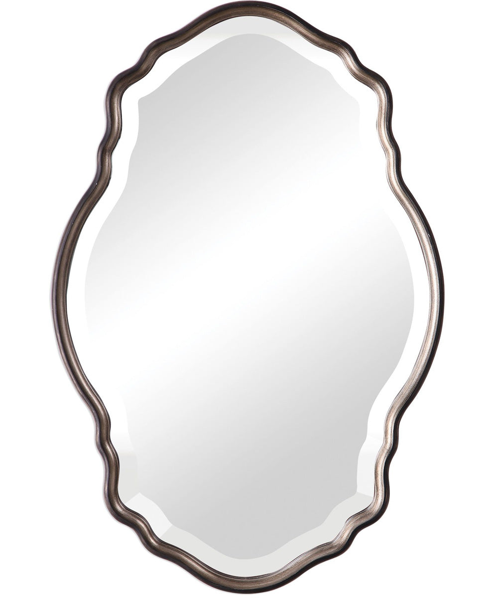 22x33" Wall Mirror Antiqued Silver Champagne and Dark Bronze