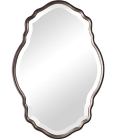 22x33" Wall Mirror Antiqued Silver Champagne and Dark Bronze