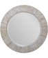 Repose Whitewash Round Mirror
