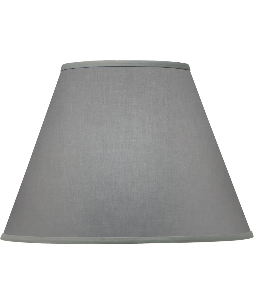 9x18x13 Gray Butcher Linen Empire Hardback Lampshade