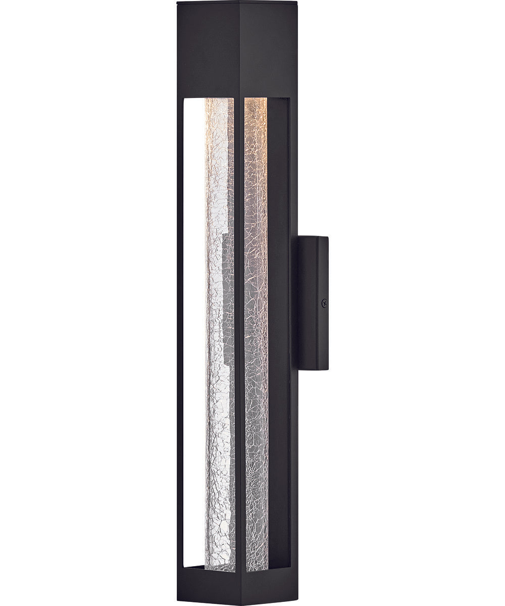 Vapor 1-Light Medium Wall Mount Lantern in Black