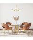 Aries 5 Light Chandelier  Brushed Gold