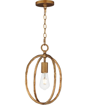 Martel 1-Light Mini Pendant Etruscan Gold