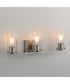 Livingston 3-Light Bath Vanity Satin Nickel
