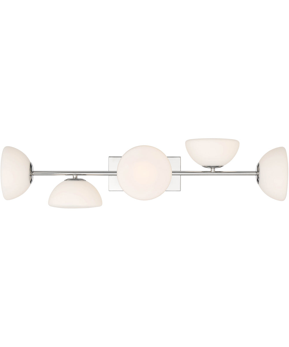 Zio 5 Light Vanity Polished Nickel