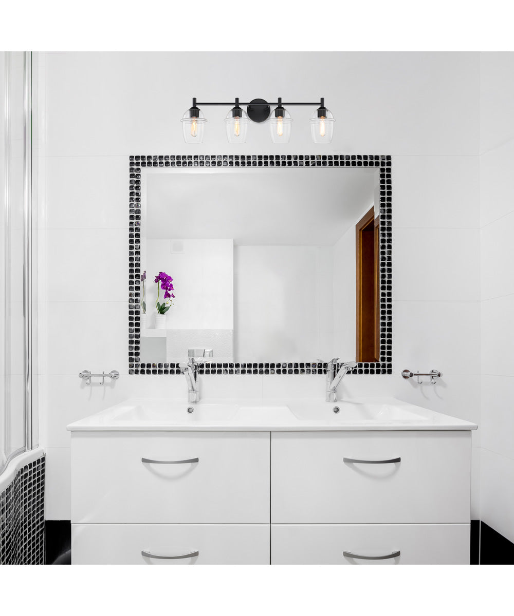 Summer Jazz 4 Light Vanity Matte Black