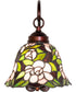 8" Wide Begonia Wall Sconce