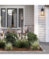 Cantley Outdoor Post Mount Lantern Light with Clear Glass Panels Matte Black