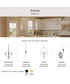 Jheni 4-Light Chandelier with Clear Glass Shades Brushed Nickel