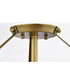 Rowen 3-Light Close-to-Ceiling Natural Brass
