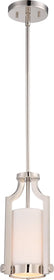 7"W Meadow 1-Light Pendant Polished Nickel