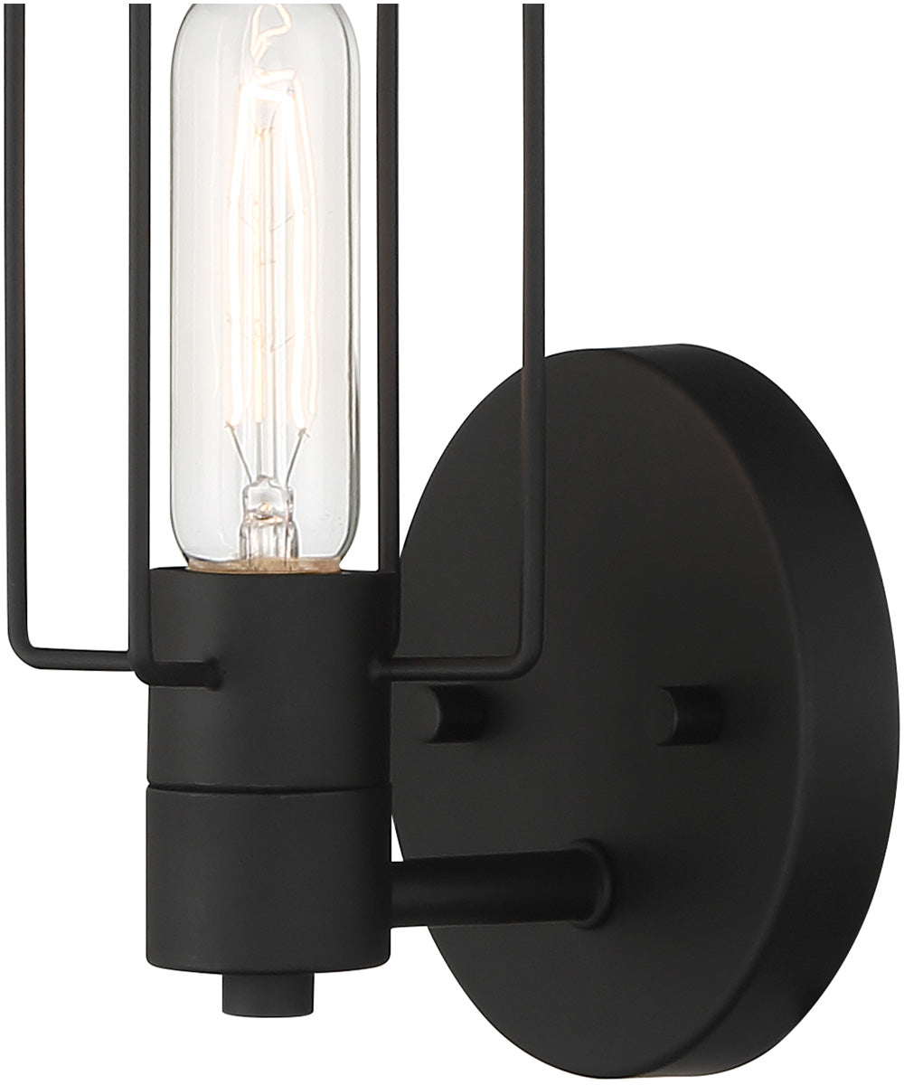 Tafo 1 Light Wall Sconce Matte Black