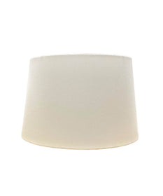 16.5x19.5x12.5 Cream Homespun/Rolled Edge Hardback Tapered Drum Lampshade