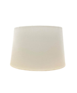 16.5x19.5x12.5 Cream Homespun/Rolled Edge Hardback Tapered Drum Lampshade