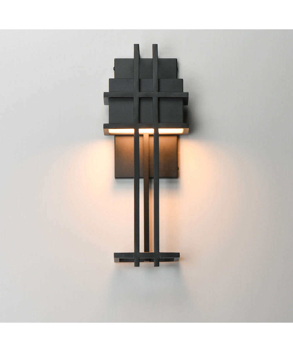 Prairie 17 inch LED Outdoor Wall Sconce Black