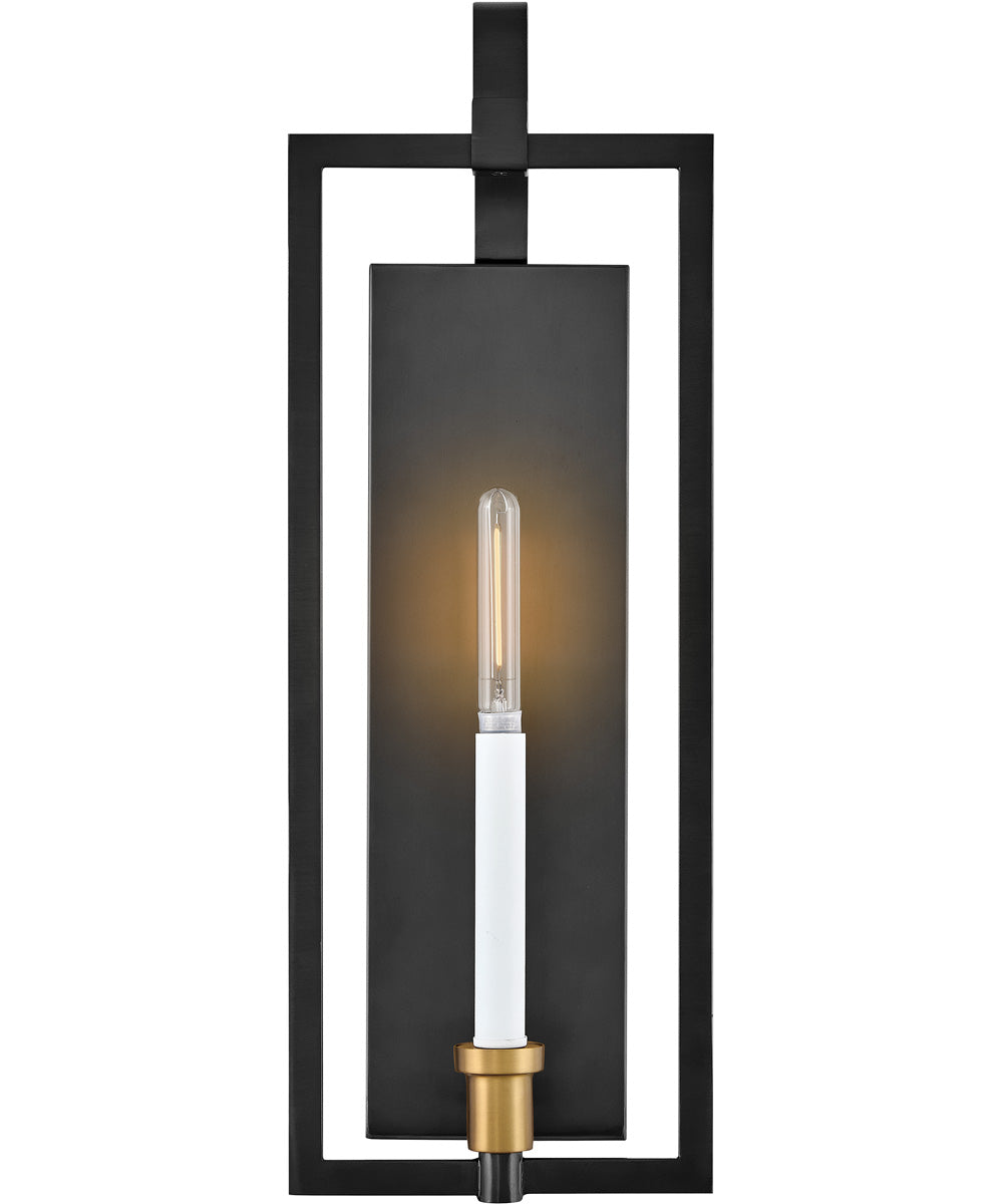 Stassi 1-Light Medium Single Light Sconce in Black