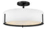 Halle 4-Light Medium Semi-Flush Mount in Black