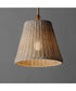 Baja 12 inch Single Pendant Natural Aged Brass
