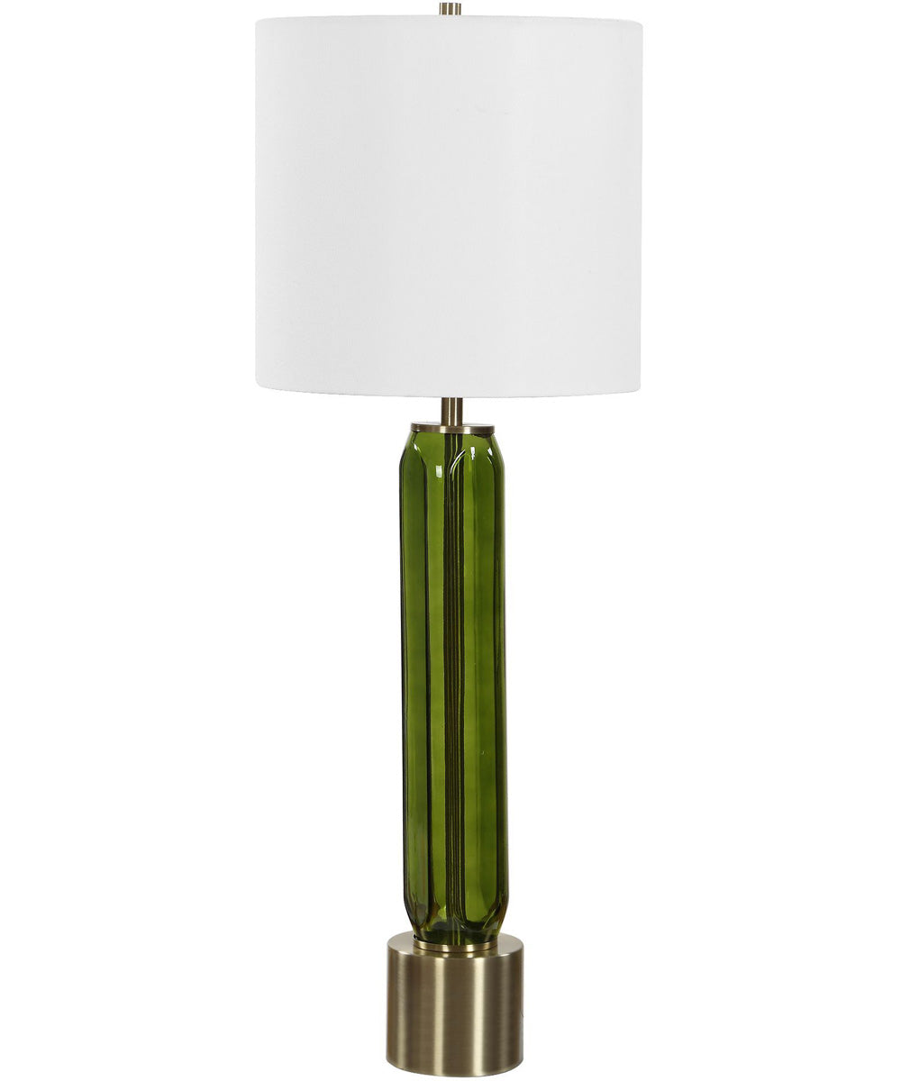 Aspis Green Glass Table Lamp